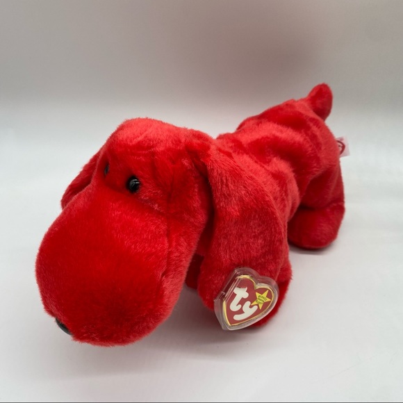 Ty Rover the Red Dog Beanie Buddy New With Tag Protect 1998 - Picture 2 of 7